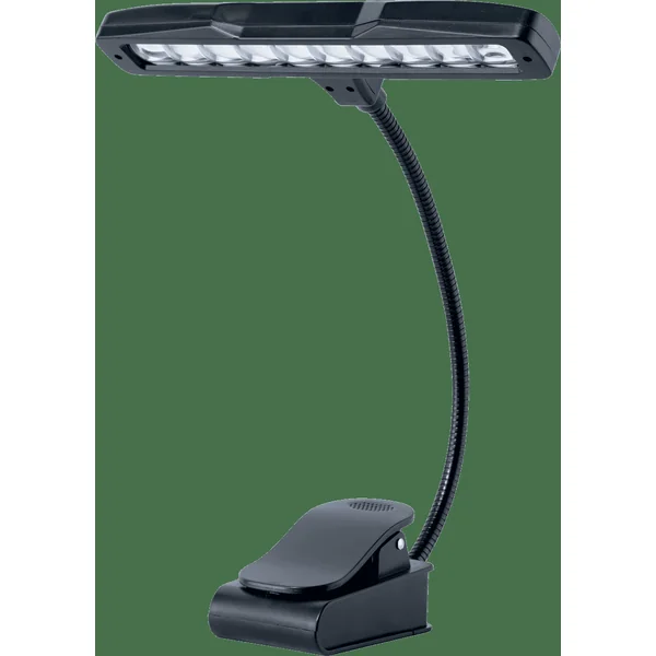 10 LED lamp for music stand with clamp - black