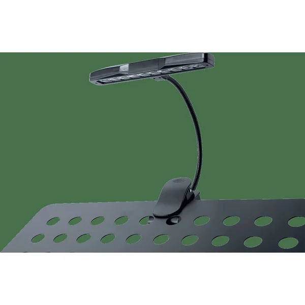 10 LED lamp for music stand with clamp - black