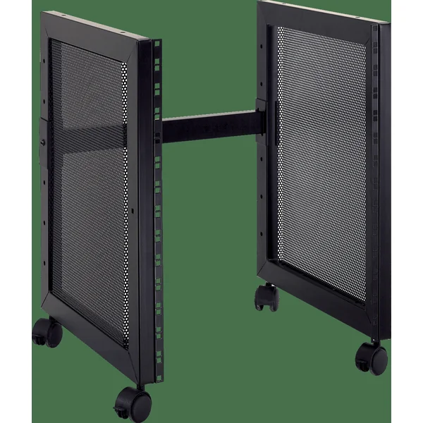 14U rack stand with transport wheels