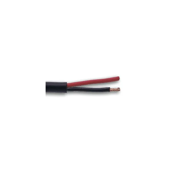 1 METRE CABLE HP ROND NOIR PVC 2 X 4 MM²