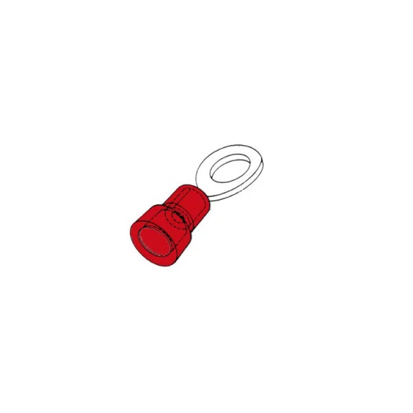 20 COSSES OEILLET 3 MM ROUGE (1.5mm²) FIN DE SERIE