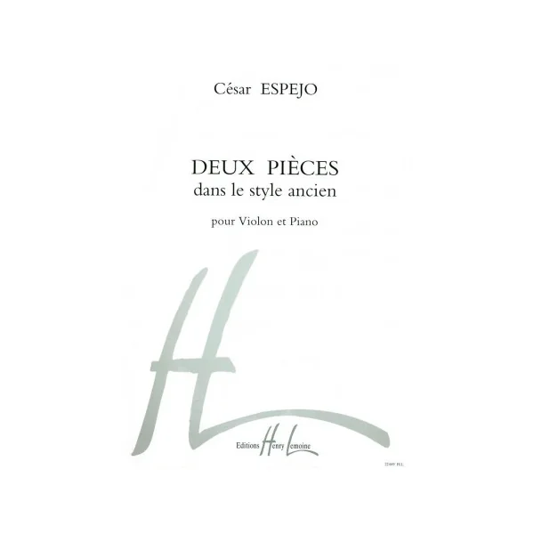 2 PIECES DANS LE STYLE ANCIEN DE CESAR ESPEJO
