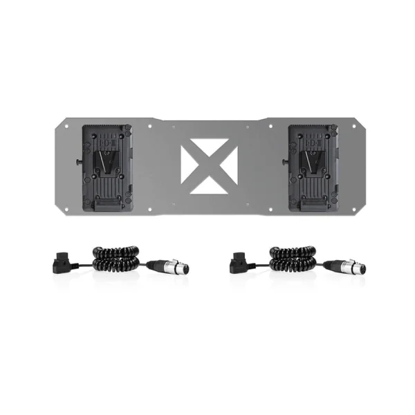 2VMAB - Plate 2 V-mount and 2 cables for Atomos sumo