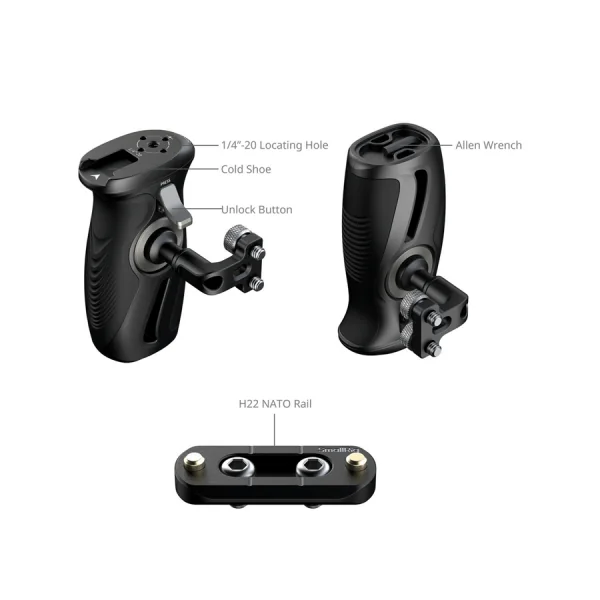 5194 - Rotating Side Handle with 1/4"-20 Screws