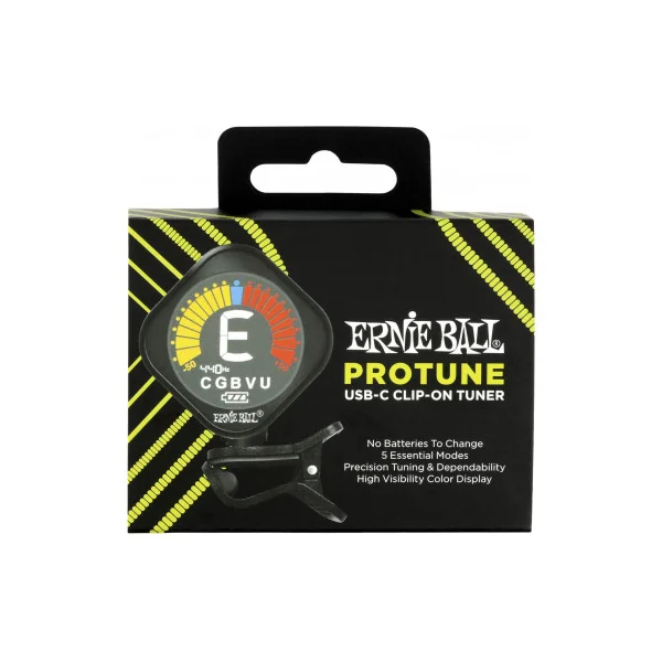 9627 ERNIE BALL - Accordeur à pince - Pro Tune rechargeable via USB-C