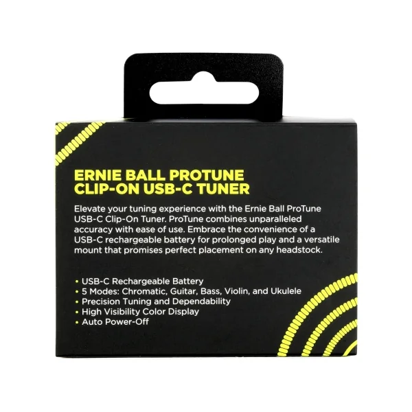 9627 ERNIE BALL - Accordeur à pince - Pro Tune rechargeable via USB-C