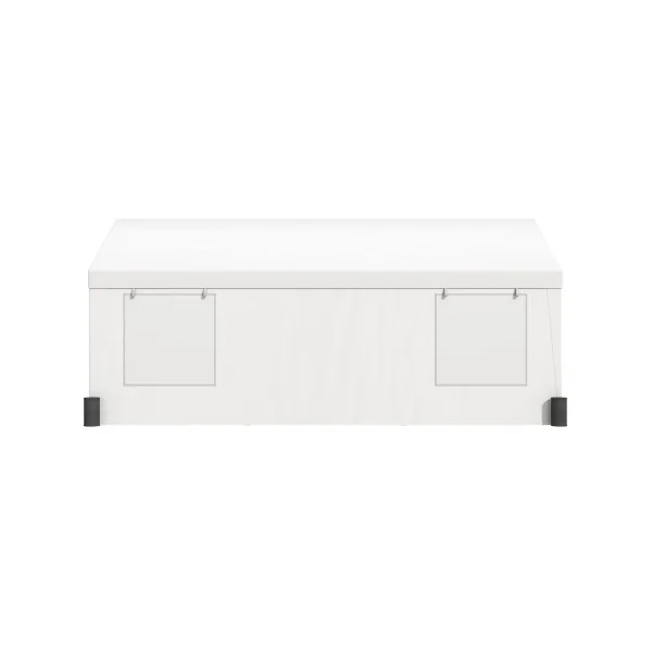 Abri Jardin Tente de Stockage Blanche Abri Voiture Bateau Vélo Moto 18 m² Tubes Galvanisés 38 mm Abri Extérieur