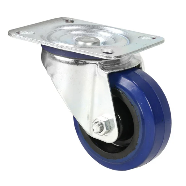 Adam Hall Hardware 372081 - Roulette pivotante 80 mm avec roue bleue