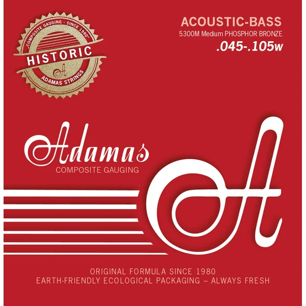 Adamas Strings for acoustic bass Phosphor Bronze - Set 4-string med (5300M)