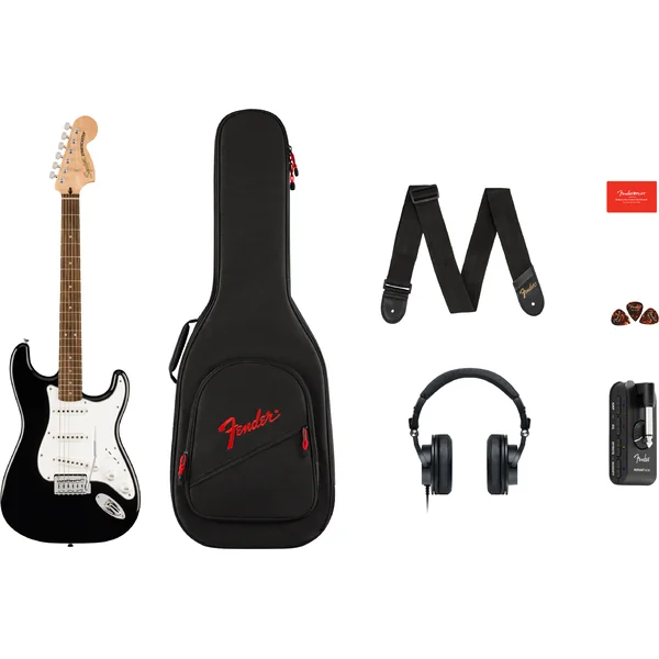 Affinity Series Stratocaster Mustang Micro Pack - black