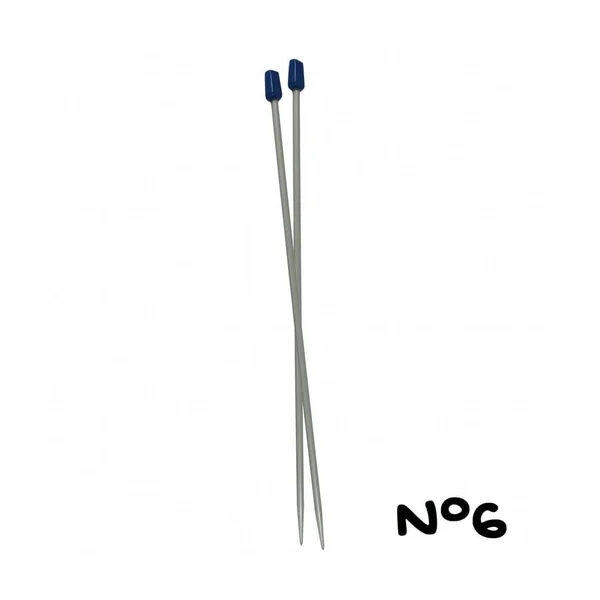 Aiguilles tricot plastique 30cm n°6 - Distrifil