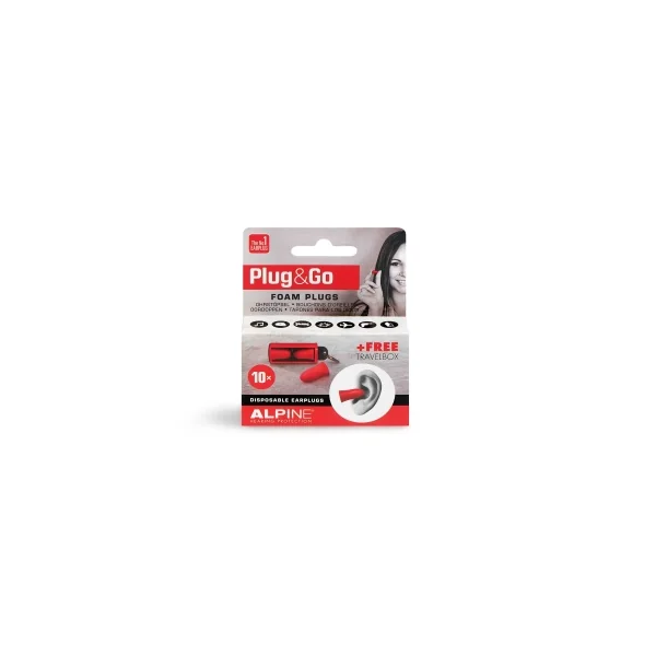 ALPINE Ear Party Plug And Go - Red