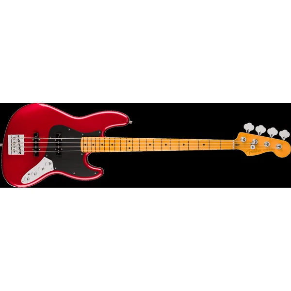American Ultra II Jazz Bass (USA, MN) - sinister red