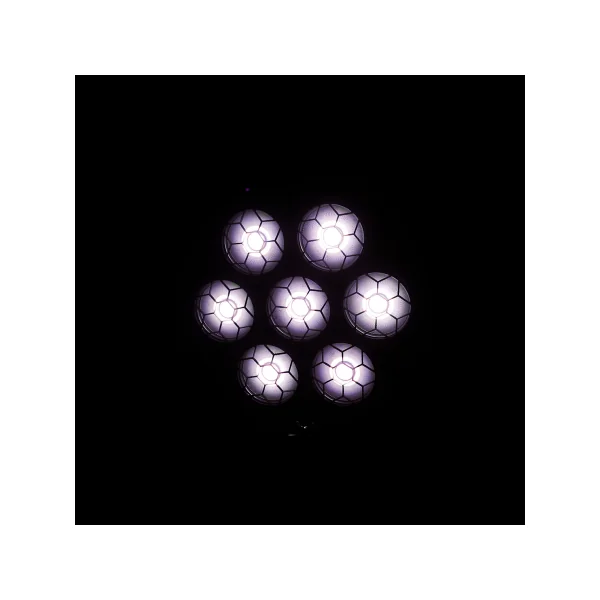 ARDECO 7BEE J.COLLYNS – Projecteur retro 7 x 50W Blanc chaud et 336 led RGB