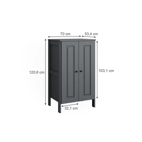 Armoire Enfant Gris 2 Portes Dressing Gris Armoire Chambre Moderne