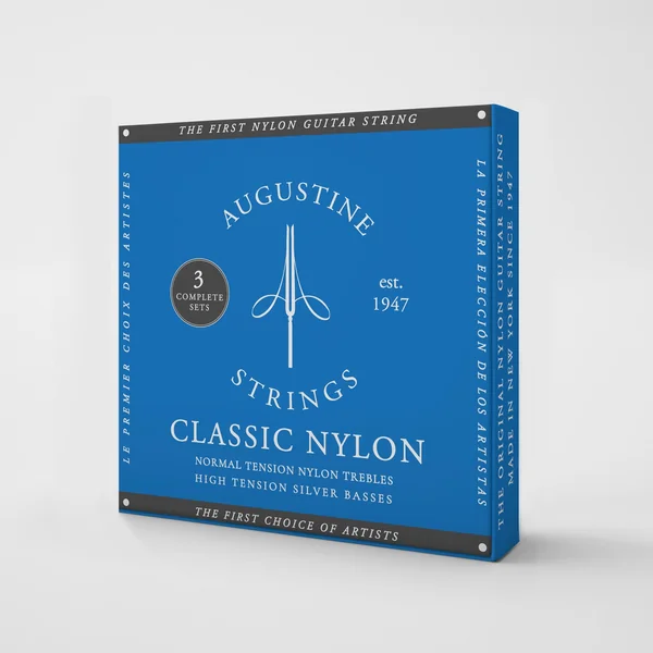 Augustine Strings for classic guitar Classic Label - 3 x Set Classic Blue (normal/high)