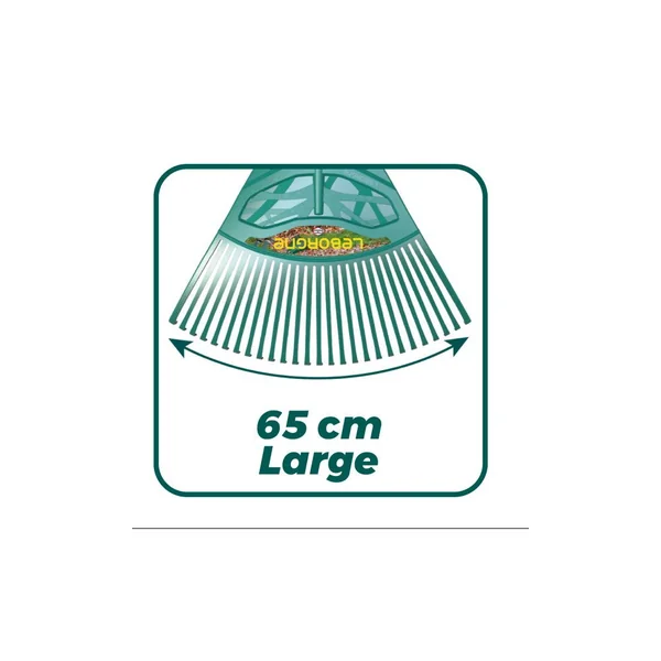 Balai à gazon XL 27 dents manche bois certifié PEFC 100%
