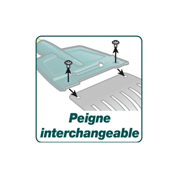Balai à haies XR1 Duopro – Dents remplaçables pour zones difficiles - Leborgne