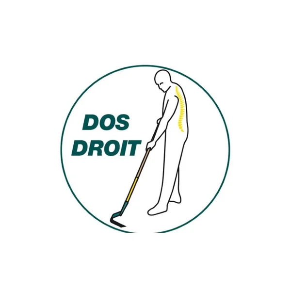 Binette lame V Naturovert manche bois 150cm certifié PEFC 100% - Leborgne