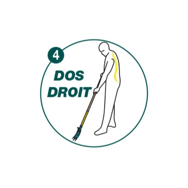 Binette trident NaturOvert manche bois 150cm certifié PEFC 100%