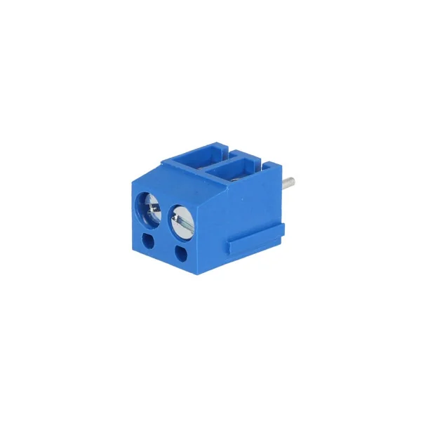BORNIER A VIS 2 POLES 2,5mm² MAX ET AU PAS DE 5mm (6080)
