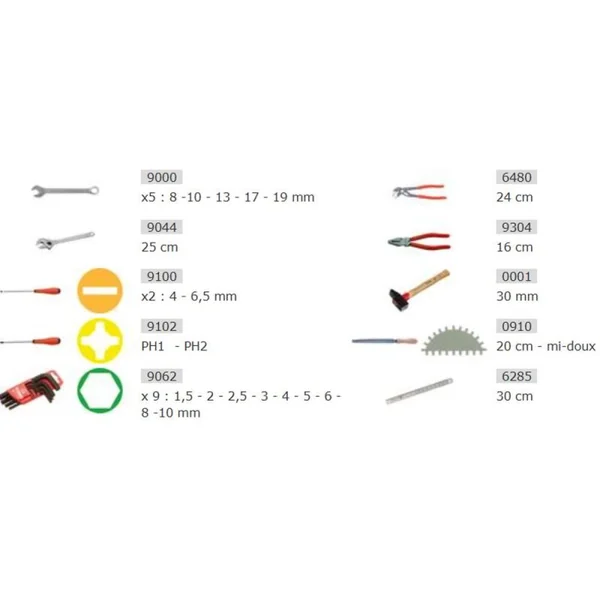 Boîte à outils 24 outils Easy Bag MOB