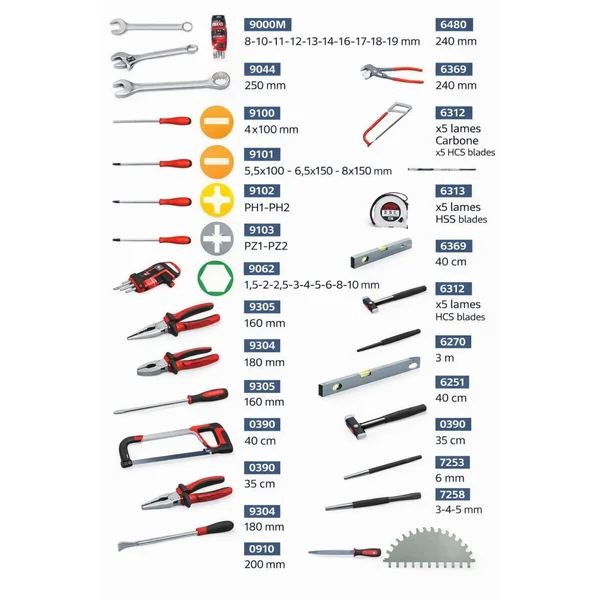 Boîte à outils mécanique 50 pièces - MOB