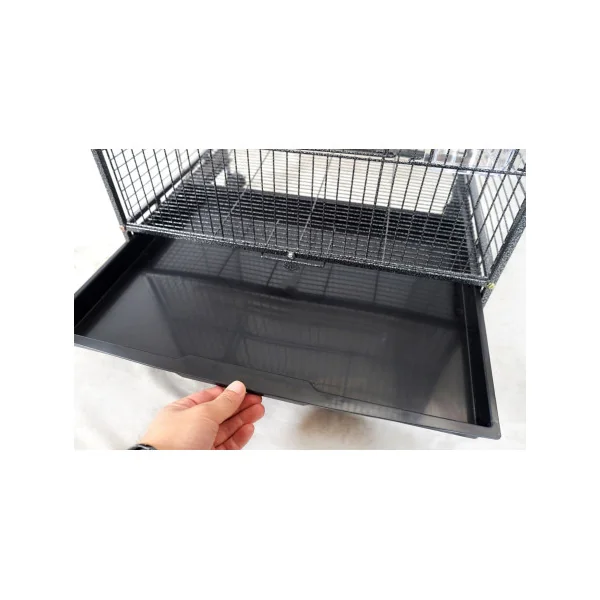 Cage Oiseau Anthracite Perruche Calopsitte Inséparable Bec Crochus
