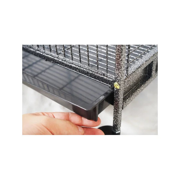 Cage Oiseau Anthracite Perruche Calopsitte Inséparable Bec Crochus