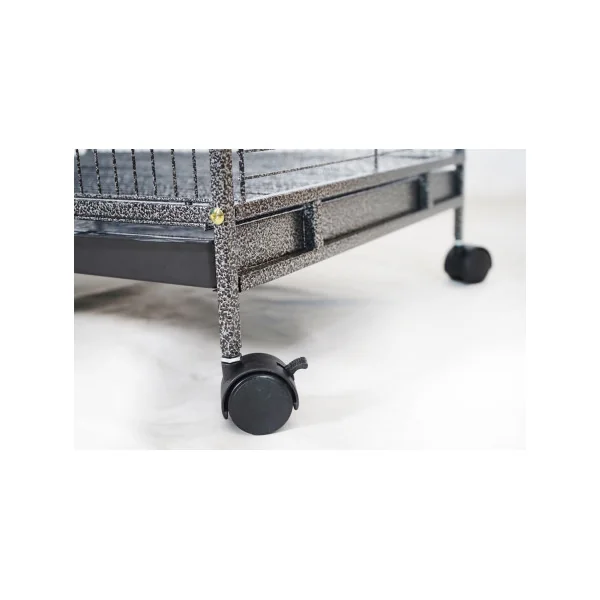 Cage Oiseau Anthracite Perruche Calopsitte Inséparable Bec Crochus
