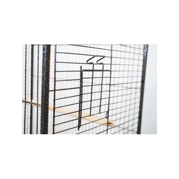 Cage Oiseau Anthracite Perruche Calopsitte Inséparable Bec Crochus