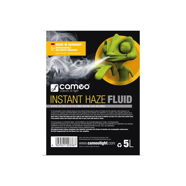 Cameo INSTANT Liquide pour hazer (5L)
