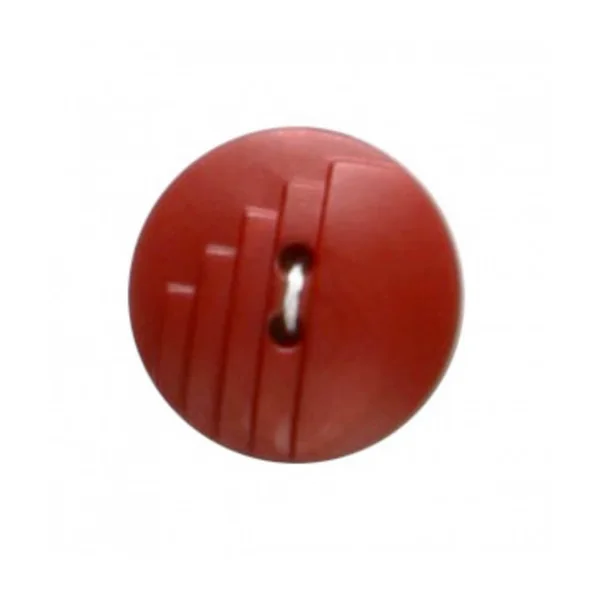 Carte de 2 boutons Graphique rouge 23mm - Distrifil