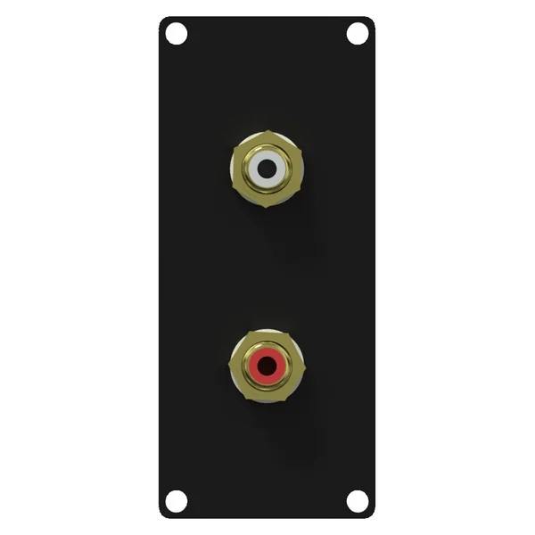 Caymon CASY131 1 plads, plade 2 x RCA gennemføring