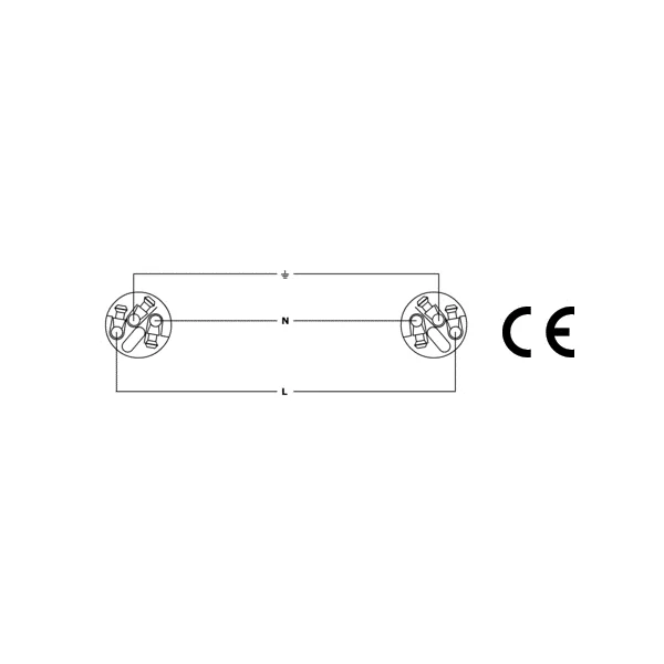CFCA1.5FCB Powercon - 1,5m