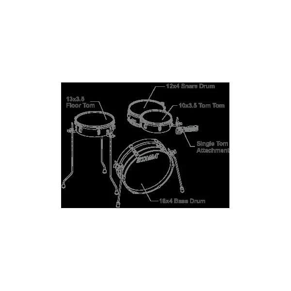 Club-Jam Pancake Kit - 4 shells - hairline black