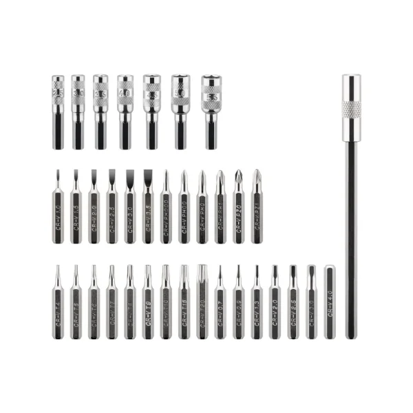 Coffret de tournevis de précision – Set 37 pièces compact et ergonomique