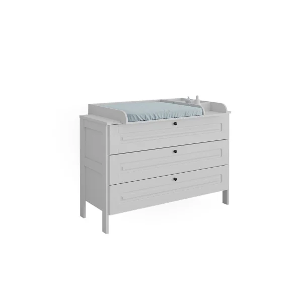 Commode à Langer Blanche 3 Tiroirs Table Langer Blanc Plan à Langer Amovible