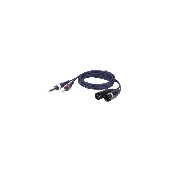 CORDON 2 JACK 6,35 MALE MONO / 2 XLR MALE 1,50 METRE