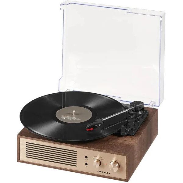 Crosley Miles Platine vinyle, noyer