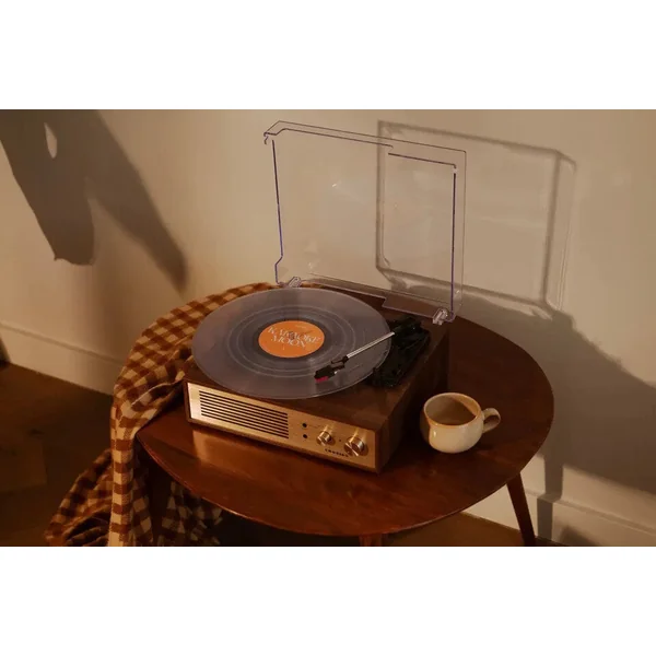 Crosley Miles Platine vinyle, noyer