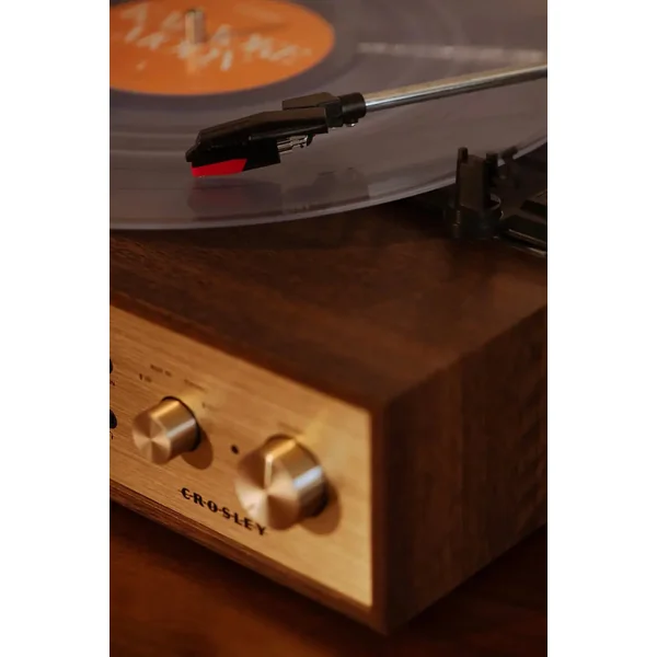 Crosley Miles Platine vinyle, noyer