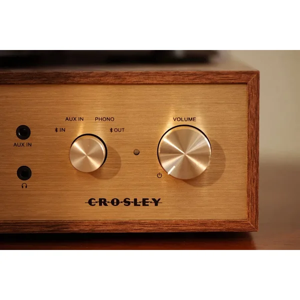 Crosley Miles Platine vinyle, noyer