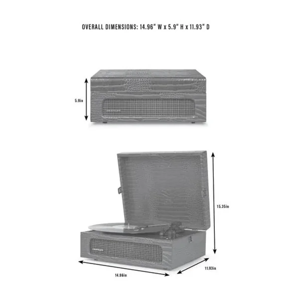 Crosley Voyager Platine Bluetooth bidirectionnel (Floral)