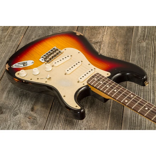Custom Shop 1959 Stratocaster #R134762 - relic chocolate 3-color sunburst