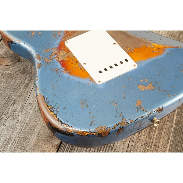 Custom Shop 1960 Stratocaster #CZ580908 - super heavy relic lake placid blue o. 3-color sunb