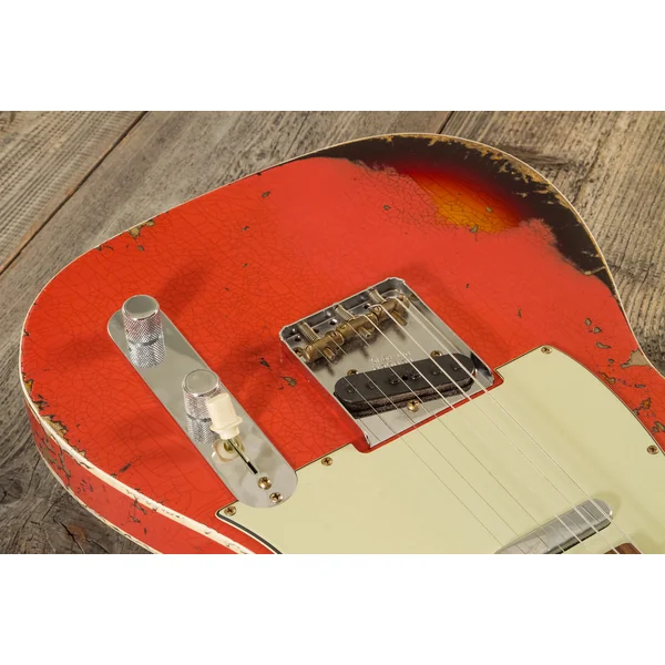 Custom Shop 1960 Telecaster Custom - heavy relic tahitian coral o. 3-color sunburst