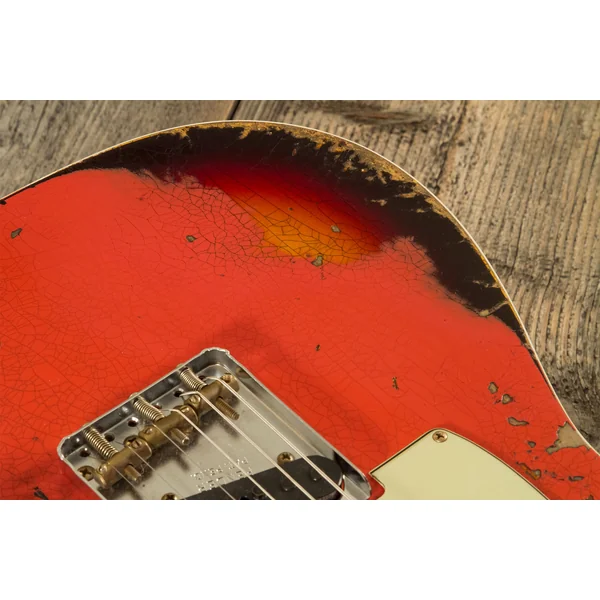Custom Shop 1960 Telecaster Custom - heavy relic tahitian coral o. 3-color sunburst