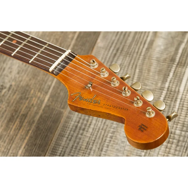Custom Shop 1961 Stratocaster #CZ580527 - super heavy relic black o. 3-color sunburst