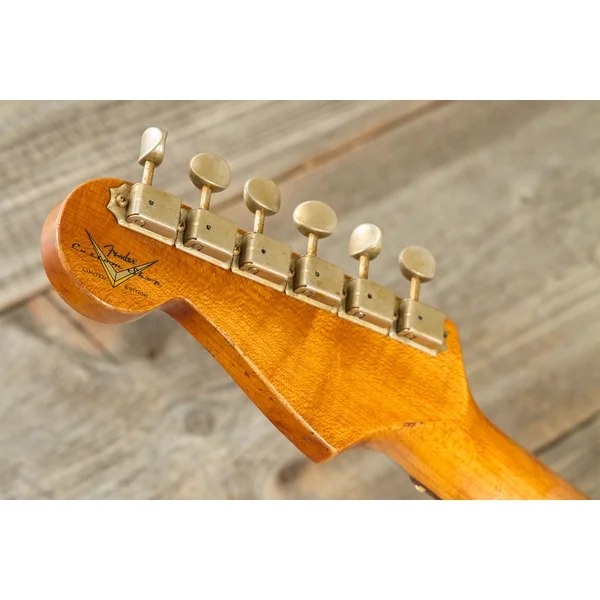 Custom Shop 1961 Stratocaster #CZ580527 - super heavy relic black o. 3-color sunburst
